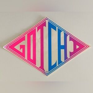 VTG Vintage GOTCHA Surf Sticker
